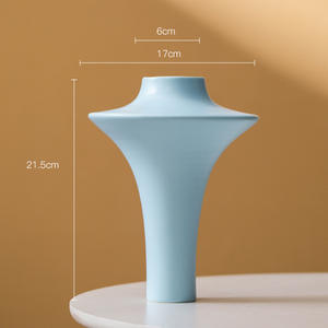 <span class=keywords><strong>Vaso</strong></span> in Ceramica Moderno Stile Crema Francese Ecologico Decorazione per Soggiorno e Tavolo <span class=keywords><strong>da</strong></span> Pranzo Lusso Leggero Regalo di Natale - Product Image 6