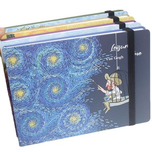 Sáng Tạo Van Gogh Dây Đeo Bìa Cứng Sinh Viên Nghệ Thuật Máy Tính Xách Tay A5 Kích Thước In Giấy Dày Sơn Dầu Phác Thảo Cuốn Sách Cho Lưu Ý - Product Image 5