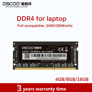 Oscoo <span class=keywords><strong>Ddr</strong></span> Memoria Ram Ddr4 4Gb 8Gb 16Gb 32Gb Laptop Pc Gaming 2400 2666 3200Mhz Memoria Ram Accesorios de computadora - Product Image 2
