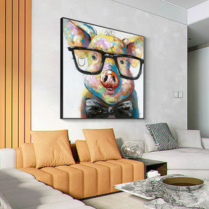 Mintura, ручная роспись, поп-арт, холст, картины маслом животных, оптовая продажа, декоративные настенные украшения для дома с изображением доктора - Product Image 4
