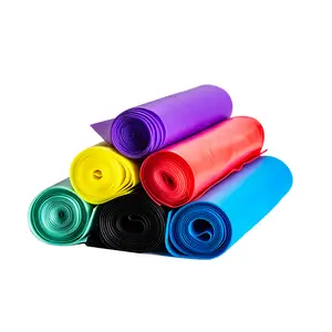 Hot Sale Custom Logo Yoga Elastische Stretchband, Oefening Rubber Weerstand Band,Workout Fitness Latex Gratis Theraband Roll