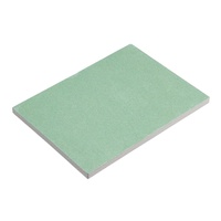 Plaques de plâtre modernes de 12 mm d'épaisseur, ignifuges et imperméables, taille standard, surface en papier, disponibles