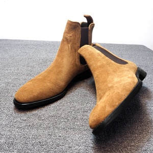 Fashion <b>Pointed</b> Toe Chelsea Boots Men Suede Leather Snow Boots Shoes for Men - Product Image 4