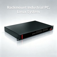 PC industriel embarqué en rack 1U 19 pouces X86 sans ventilateur, boîtier en aluminium, RS485 CAN GPIO Gigabit pour PLC Edge