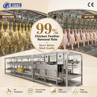 Ligne d'abattage de volailles traditionnelle CE Stop pour abattoir, équipement d'abattage de poulets, solution conteneurisée 300-1000 poulets/heure
