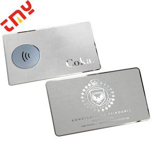 Bán buôn cá nhân tùy chỉnh sang trọng gương không Bạc kỹ thuật số thông minh liên hệ với kim loại NFC thẻ kinh doanh OEM sản xuất - Product Image 1
