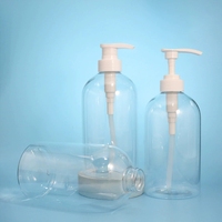 Bouteille à pompe transparente en PET de 730 ml, imprimée sur mesure, grand volume, pour gel douche, emballage pour soins personnels et ménagers