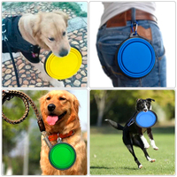 Bol pour animaux de compagnie pour chat et chien bol de nourriture en Silicone extérieur Portable et pliable bol de nourriture d'eau de voyage 350ML mangeoire pour chien