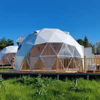 Tente d'événement, Barnum, Chapiteau, Gazebo, Auvent, Tente de glamping, Tentes dôme géodésiques commerciales en PVC, imperméables quatre saisons, en aluminium