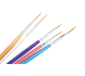 Pinceau stylo pour gel UV effet dégradé, manche en bois, poils en nylon, outil professionnel de mélange et de peinture pour manucure et nail art - Product Image 2