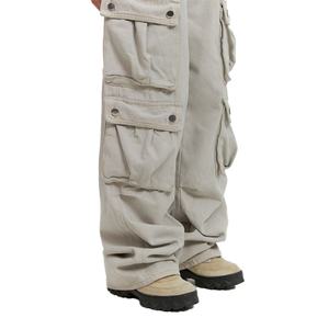 New Arrived Hip Hop Trend Multi-Pockets Casual Sport <b>Trousers</b> Loose <b>White</b> <b>Cargo</b> Pants for <b>Men</b> - Product Image 4
