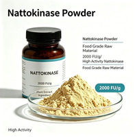 Poudre de Nattokinase 2000 FU/g Qualité Alimentaire, Extrait Végétal en Vrac pour Formulations