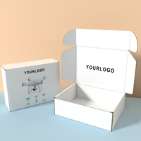 Tableau blanc + boîtes d'expédition à flûte brune Boîte d'emballage pour drones Boîte d'emballage pour caméra et capteur de localisation GPS