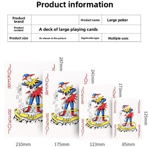 <span class=keywords><strong>Carte</strong></span> <span class=keywords><strong>da</strong></span> <span class=keywords><strong>Gioco</strong></span> Giganti Extra-Large <span class=keywords><strong>per</strong></span> Giochi <span class=keywords><strong>da</strong></span> Tavolo <span class=keywords><strong>per</strong></span> <span class=keywords><strong>Bambini</strong></span>, Oggetti di Scena <span class=keywords><strong>per</strong></span> Matrimoni, <span class=keywords><strong>Carte</strong></span> <span class=keywords><strong>da</strong></span> <span class=keywords><strong>Gioco</strong></span> Personalizzabili con Stampa Grande - Product Image 5