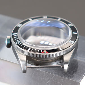 Boîtier de montre personnalisé 38mm Nh35 Vintage modifié <span class=keywords><strong>Seiko</strong></span> <span class=keywords><strong>Mod</strong></span> pièces pour mouvement Nh35a Nh36 cadran 28.5mm verre saphir - Product Image 3