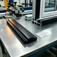 Barra Aislante para Muro Cortina, Tira de Rotura Térmica PA66 para Fachada de Aluminio, Perfil de Nailon Resistente al Fuego, OEM Personalizado, Venta al Por Mayor