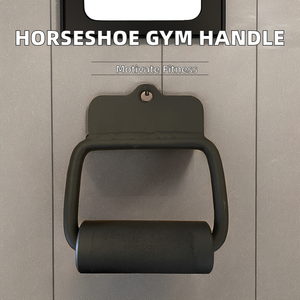 Venta directa de fábrica Accesorio multigimnasio de <span class=keywords><strong>herradura</strong></span> con mango en forma de D Extraíble de acero para máquina de cable - Product Image 2