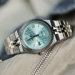 Montre ronde bleue pour homme CILOA, haute qualité, personnalisable, nouveau cadeau de marque, montre pour homme, montre à quartz étanche. - Product Image 5