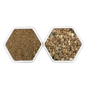 Jardín de vermiculita gruesa 6mm proveedores de llenado de vermiculita sin expandir de plata cruda de grado industrial de alta calidad