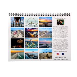 Calendrier mural personnalisé imprimé sur papier, cadeau promotionnel pour l'école ou le bureau, calendrier de table - Product Image 1