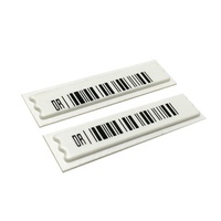 Étiquette souple AM DR Type 45x11x2mm blanche désactivable avec code-barres pour la vente au détail
