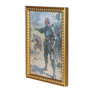 Tường trang trí nội thất Tabletop hiển thị vàng trang trí công phu Vintage 5x7 khung ảnh 5x7 hình ảnh khung với kính thực - Product Image 5