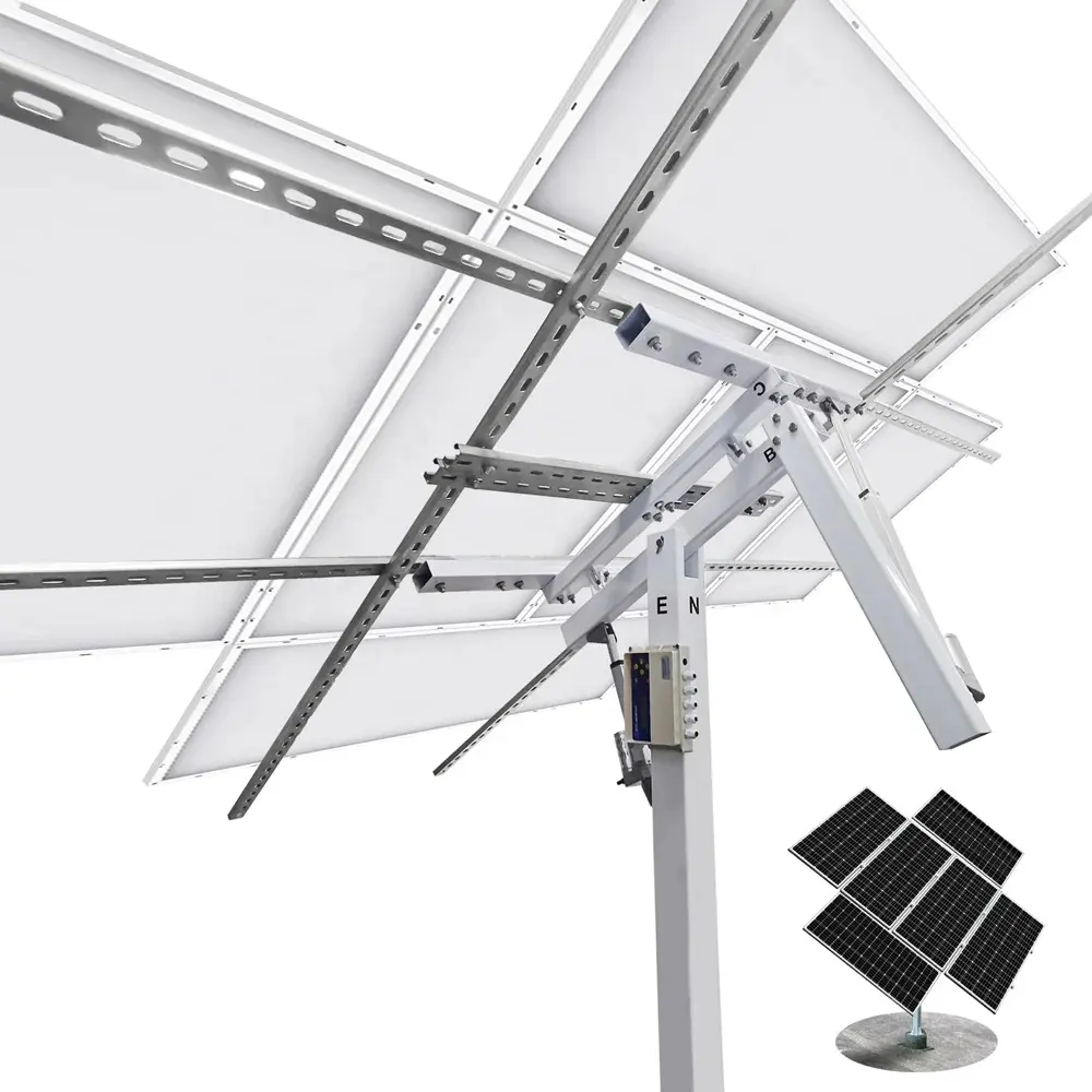 מערכת מעקב סולרית ראויה לסביבה עם מערכת מעקב פוב ליניארי Pv מערכת מעקב סולארי ציר כפול ציר