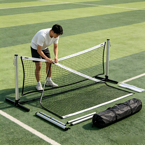 Professional XUANTA BXP-1 Procourt Pickleball Net System 22FT Training Children Adults Oval Steel Tube Poles Carry Bag All - Product Image 3
