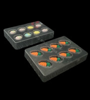 Boîte cadeau personnalisée écologique avec insert thermoformé à motif clair, impression de surface personnalisée, pour décorations de fêtes, artisanat fait main, vente au détail en centre commercial et épicerie