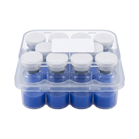 Poudre de peptide GHK-Cu de qualité cosmétique 99% Poudre de peptide de cuivre GHK-CU bleue