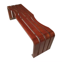 Banc d'attente de jardin extérieur 2 places en acier galvanisé, design traditionnel moderne et écologique, marque Xin'an