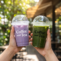 Gobelets en plastique jetables transparents en PET de 18 oz, résistants aux fissures, empilables, avec logo personnalisé, vente en gros, usine, en vrac