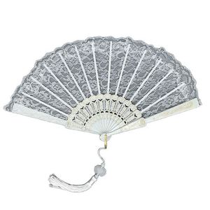 Hot Sale Folding Single Layer Lace Painted Hollow Plastic Bone Pyramid Style Eco-Friendly <b>Hand</b> <b>Fans</b> for Wedding Custom - Product Image 1