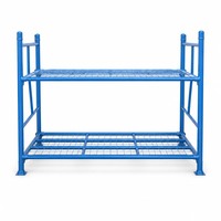 Porte-pneu empilable en acier réglable pour utilisation en entrepôt Protection contre la corrosion Solution de stockage de garage peu encombrante pour pneus de camion