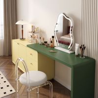 Table de maquillage en forme de L, style nordique de luxe, avec miroir LED tactile, prix de gros, fabrication chinoise, livraison directe du fabricant