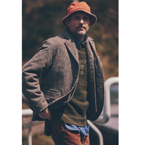 Chaqueta de Lana Tweed Estilo Universitario, Informal, Cortavientos, Vintage, de Invierno, Ajustada, al por Mayor - Product Image 1