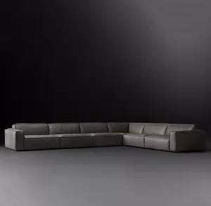 Sassanid <span class=keywords><strong>modernista</strong></span> Design Italia modulare in pelle Chaise L-sezionale divano di lusso Set di mobili da soggiorno Design di lusso - Product Image 2