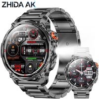 Nouvelle montre connectée pour homme, 1000 mAh, lampe torche LED, suivi de la forme physique, du sport et de la santé, 1,7 pouce, étanche IP68, durable et résistante à l'usure