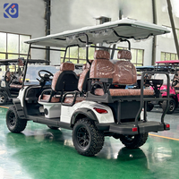 Voiturette de golf électrique 6 places CAMP 6, moteur 72V 5KW, certifiée CE, Club Car