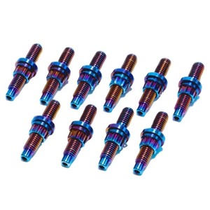 Kit de goujons de collecteur d'échappement en titane arc-en-ciel GR5, boulons à tête hexagonale M6 M8 M10 de haute qualité pour moteur haute performance - Product Image 2