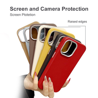 Coque de téléphone portable antichoc en PC texturé souple, design professionnel, sans support, pour 17 Pro Max 16 - Vente en gros