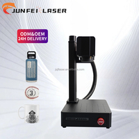 Grabador Láser de Fibra Óptica Portátil Mini 3D JUNFEI con Diodo de Luz Roja de 5W, Impresora Láser para Marcar Plástico y Metal para Diversos Usos