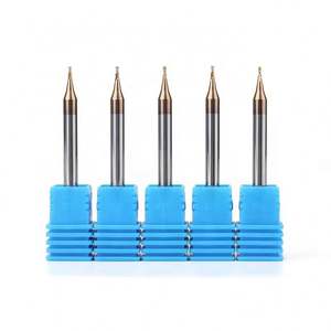 Fresas de extremo para CNC con larga vida útil, herramientas de fresado CNC 45HRC 55HRC 65HRC, fresa de extremo plana, de punta esférica y con radio de esquina de 2/3/4 filos - Product Image 1