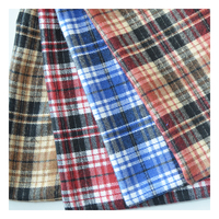 Tissu de chemise en flanelle teinte en fil, léger, design tendance, 150 g/m², directement de l'usine