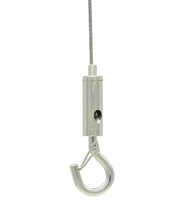 Pince à câble réglable en acier métallique pour suspension au plafond Crochet de suspension Système de câble Pince à câble réglable