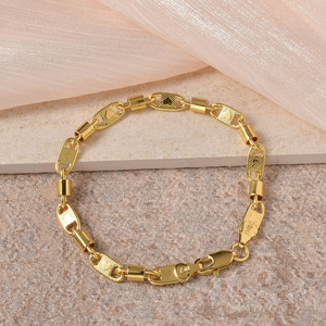Chaîne en cuivre géométrique unisexe massif, élégante, texturée, lisse, premium, intemporelle, plaquée or 18 carats, vente en gros - Product Image 5