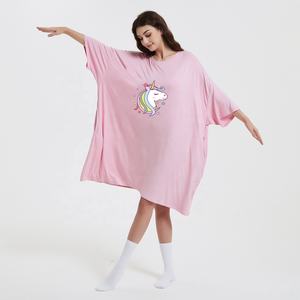 Nouvelle saison été robe de nuit personnalisée pour filles t-shirts en bambou pour la maison - Product Image 5