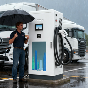 Estación de Carga para Vehículos Eléctricos de 3.5kw, Estación de Carga Rápida para Automóviles Eléctricos con Pantalla de 2.4 Pulgadas - Product Image 4