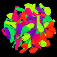 Vente en gros UV néon ballons néon lueur fête ballons UV lumière noire brillent dans le noir pour anniversaire mariage lueur fête