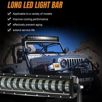 LEVO Barre lumineuse pour toit de camion 4x4 Barre lumineuse à LED 168w 9d Barre lumineuse à une rangée de 25 pouces